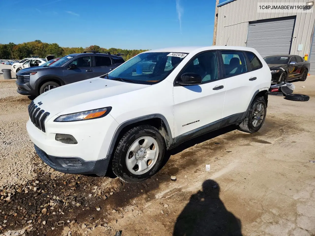 JEEP CHEROKEE 2014, VIN 1C4PJMAB0EW190583