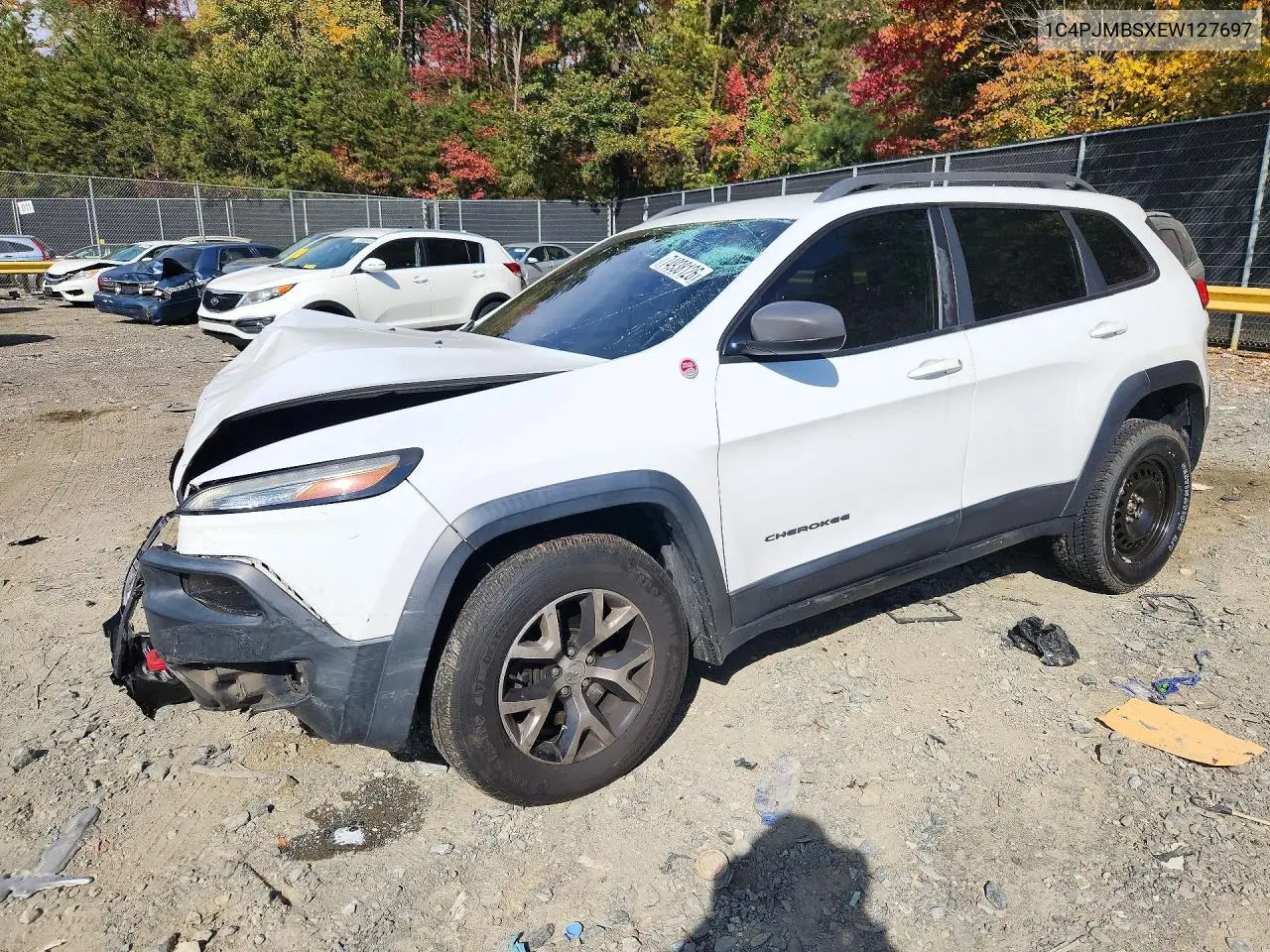 JEEP CHEROKEE 2014, VIN 1C4PJMBSXEW127697