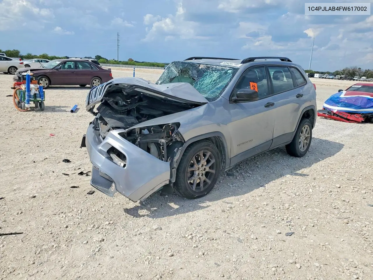 JEEP CHEROKEE 2015, VIN 1C4PJLAB4FW617002