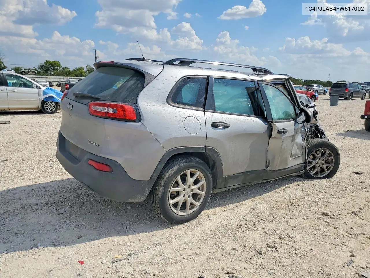 2015 JEEP CHEROKEE VIN 1C4PJLAB4FW617002 — фото 3