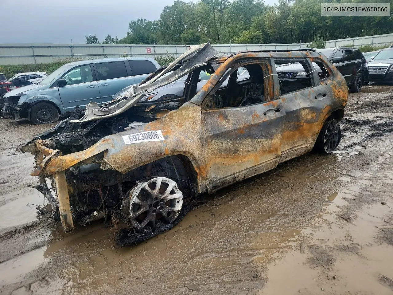 JEEP CHEROKEE 2015, VIN 1C4PJMCS1FW650560