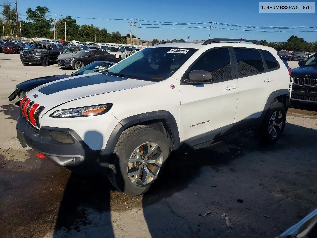 JEEP CHEROKEE 2015, VIN 1C4PJMBS3FW510611