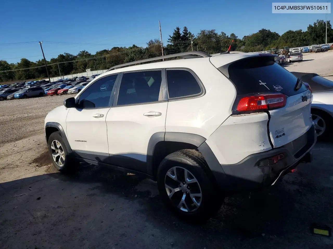 2015 JEEP CHEROKEE VIN 1C4PJMBS3FW510611 — фото 2