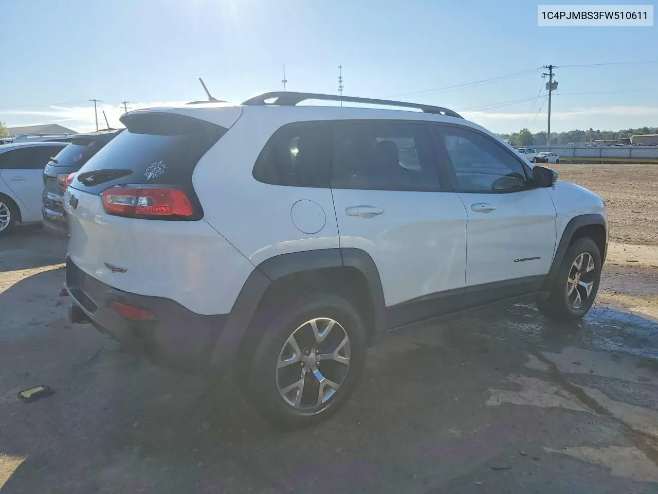 2015 JEEP CHEROKEE VIN 1C4PJMBS3FW510611 — фото 3