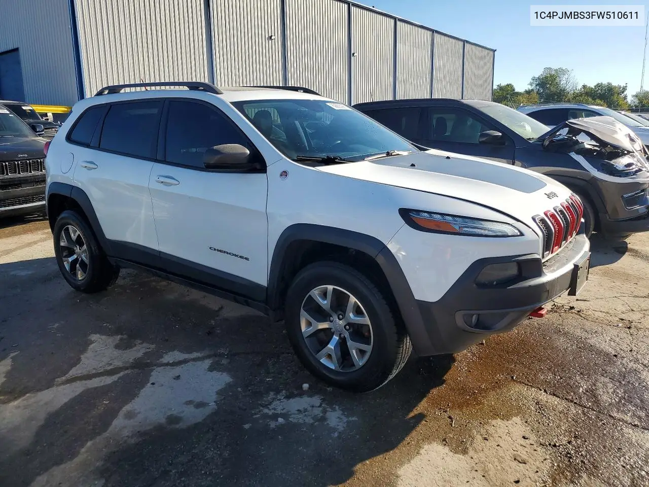 2015 JEEP CHEROKEE VIN 1C4PJMBS3FW510611 — фото 4