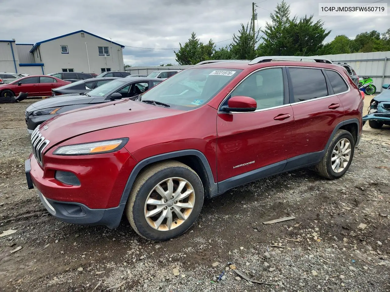 JEEP CHEROKEE 2015, VIN 1C4PJMDS3FW650719