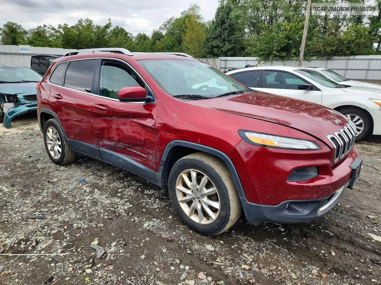 2015 JEEP CHEROKEE VIN 1C4PJMDS3FW650719 — фото 4