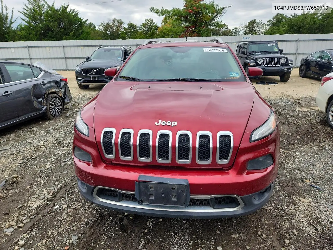 2015 JEEP CHEROKEE VIN 1C4PJMDS3FW650719 — фото 5