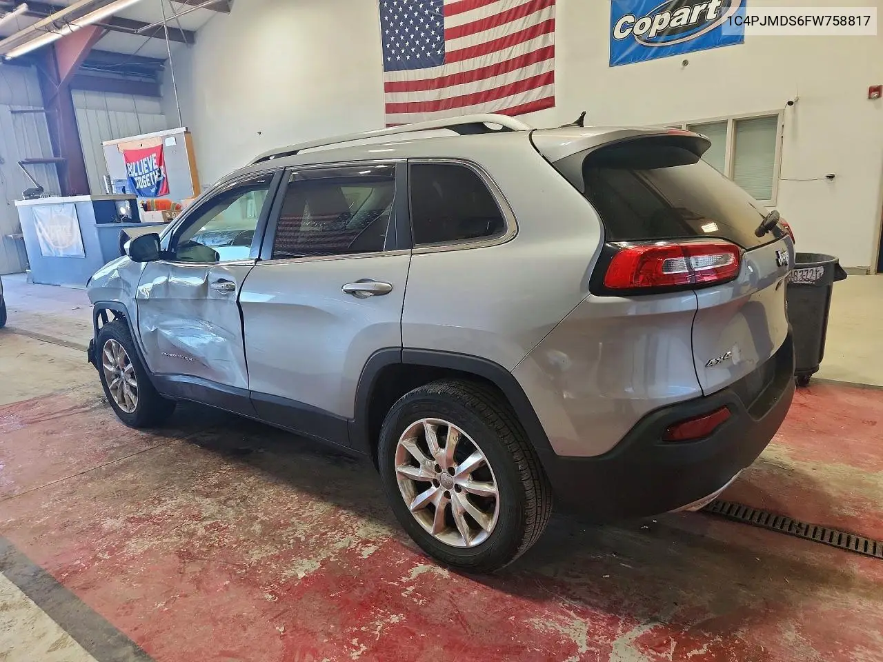 2015 JEEP CHEROKEE VIN 1C4PJMDS6FW758817 — фото 2