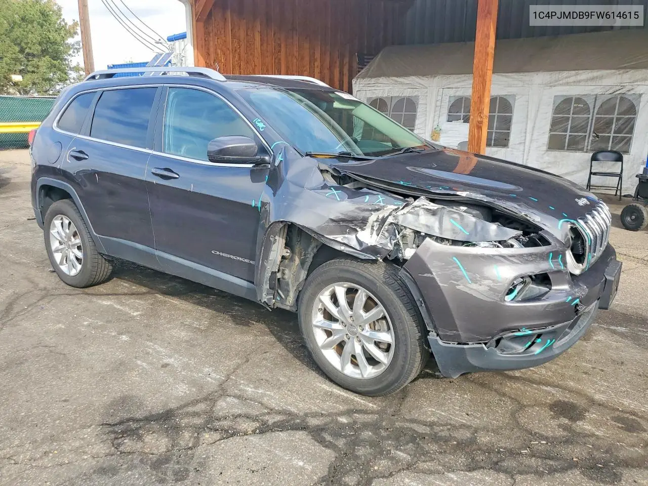 2015 JEEP CHEROKEE VIN 1C4PJMDB9FW614615 — фото 4