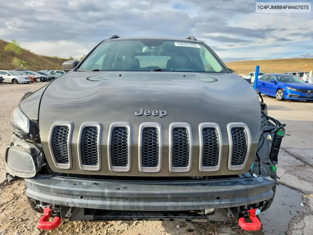 2015 JEEP CHEROKEE VIN 1C4PJMBB4FW607073 — фото 5