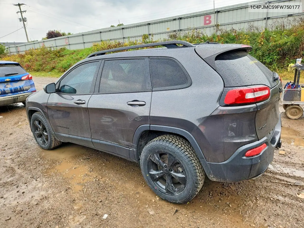 2015 JEEP CHEROKEE VIN 1C4PJMCS9FW750177 — фото 2