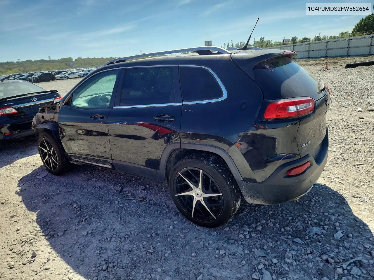 2015 JEEP CHEROKEE VIN 1C4PJMDS2FW562664 — фото 2