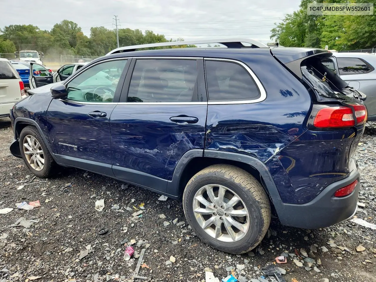 2015 JEEP CHEROKEE VIN 1C4PJMDB5FW552601 — фото 2