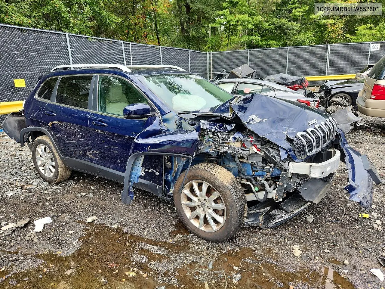 2015 JEEP CHEROKEE VIN 1C4PJMDB5FW552601 — фото 4