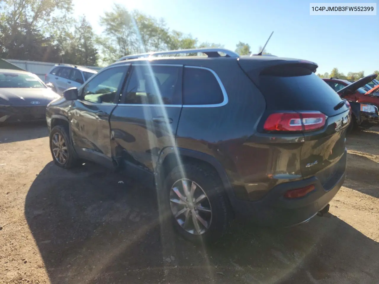 2015 JEEP CHEROKEE VIN 1C4PJMDB3FW552399 — фото 2