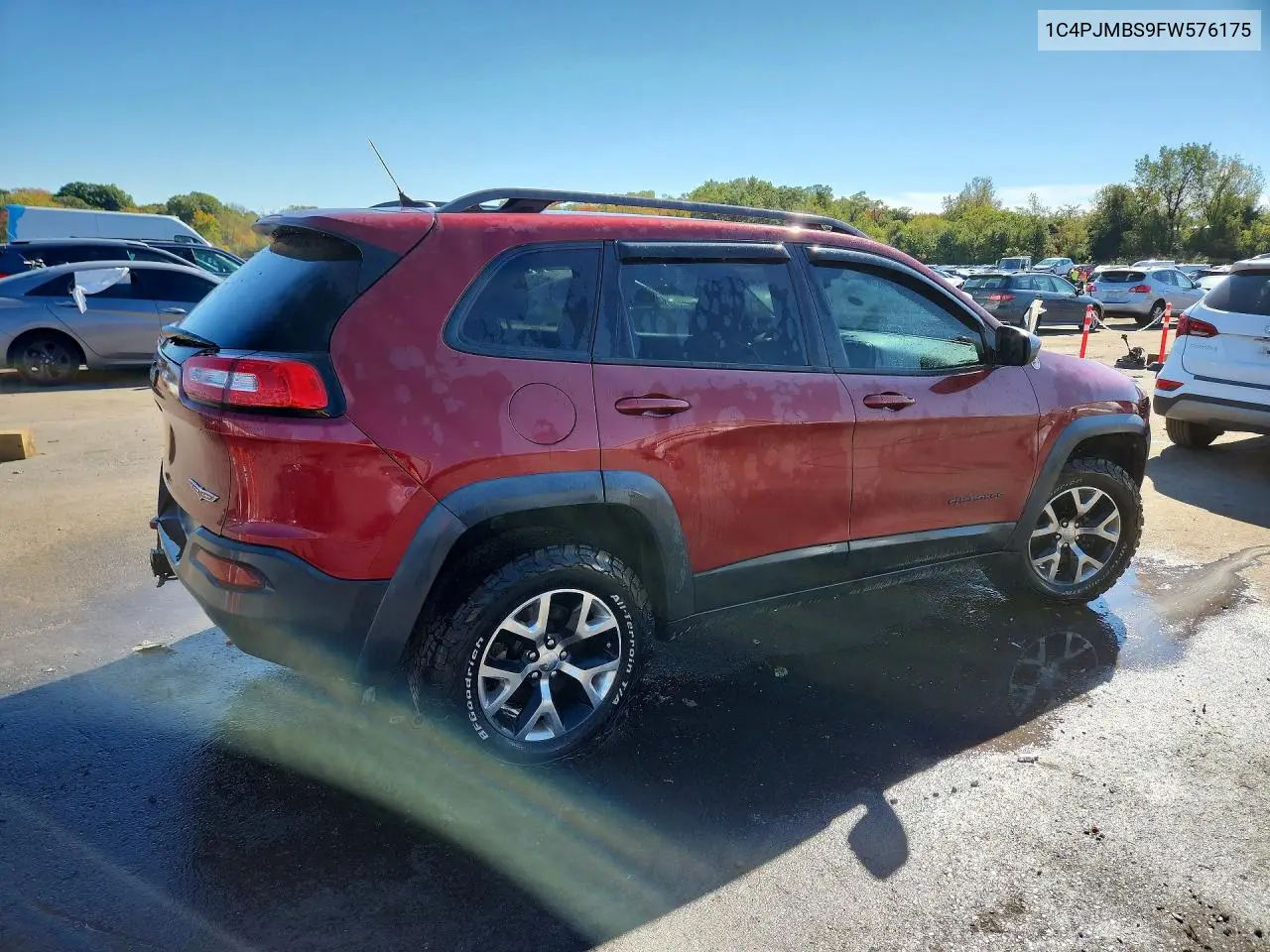 2015 JEEP CHEROKEE VIN 1C4PJMBS9FW576175 — фото 3