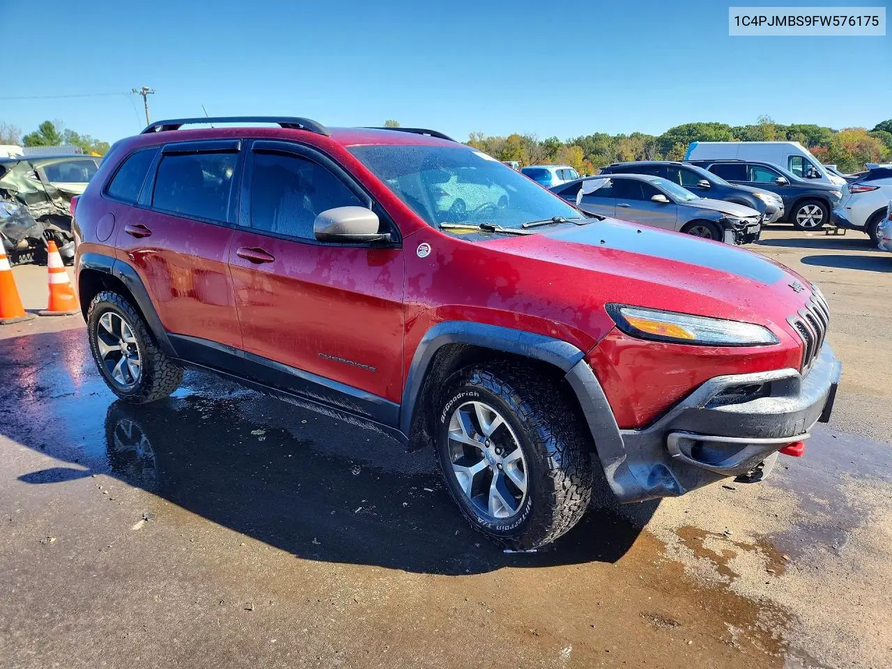 2015 JEEP CHEROKEE VIN 1C4PJMBS9FW576175 — фото 4