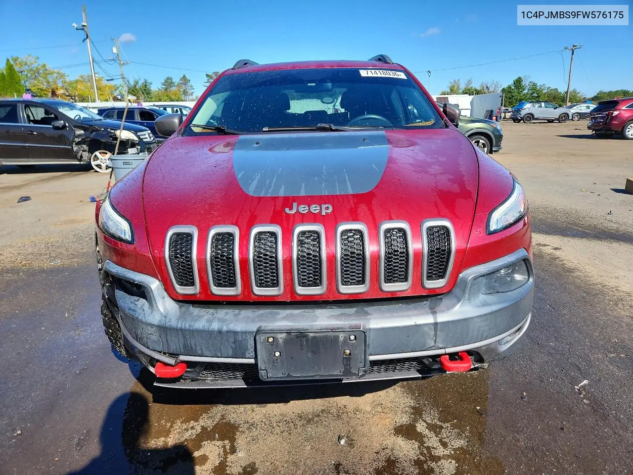 2015 JEEP CHEROKEE VIN 1C4PJMBS9FW576175 — фото 5