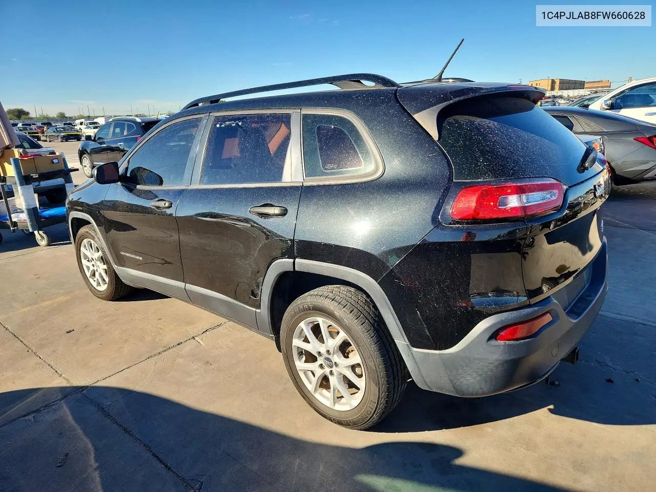 2015 JEEP CHEROKEE VIN 1C4PJLAB8FW660628 — фото 2