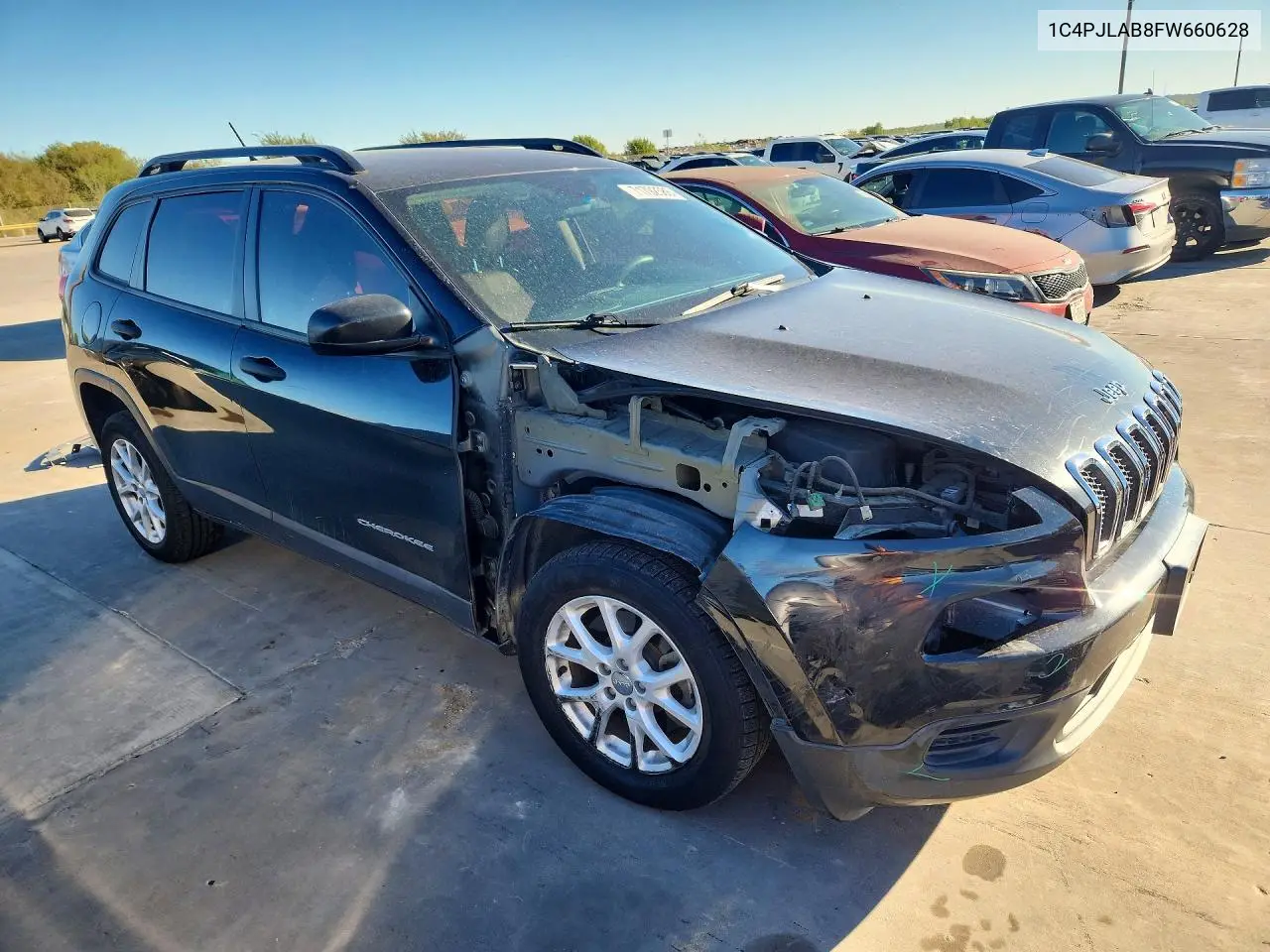 2015 JEEP CHEROKEE VIN 1C4PJLAB8FW660628 — фото 4