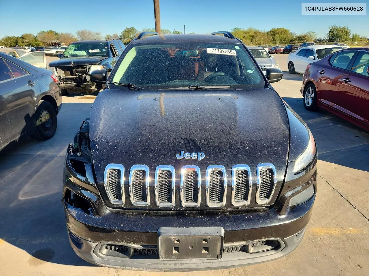 2015 JEEP CHEROKEE VIN 1C4PJLAB8FW660628 — фото 5