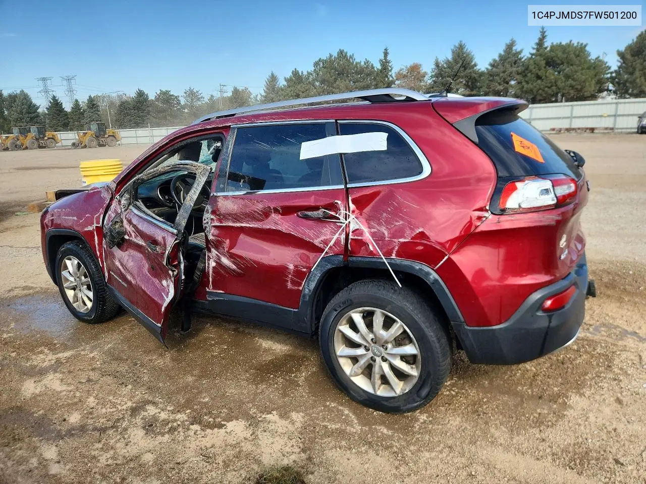 2015 JEEP CHEROKEE VIN 1C4PJMDS7FW501200 — фото 2