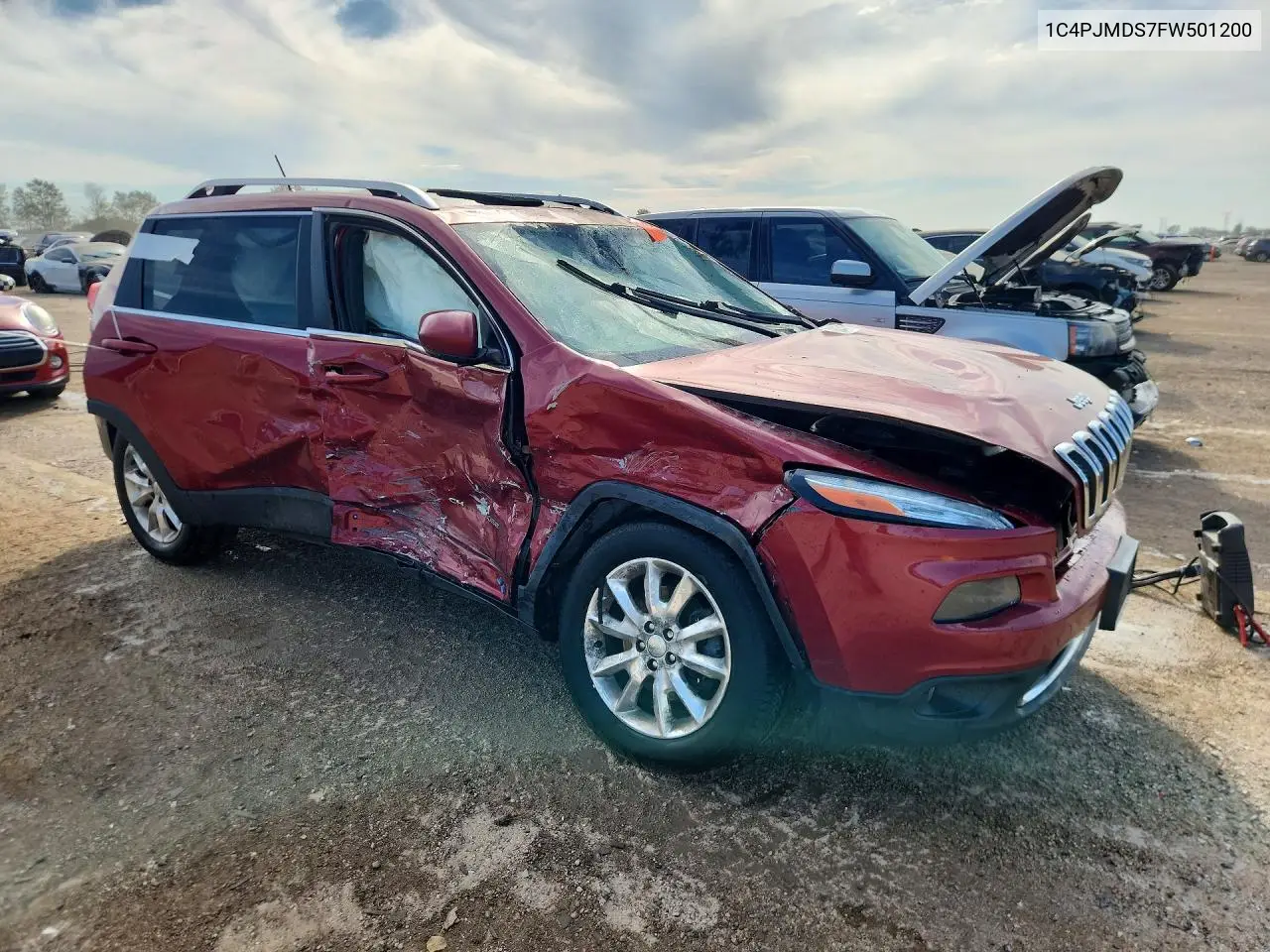 2015 JEEP CHEROKEE VIN 1C4PJMDS7FW501200 — фото 4