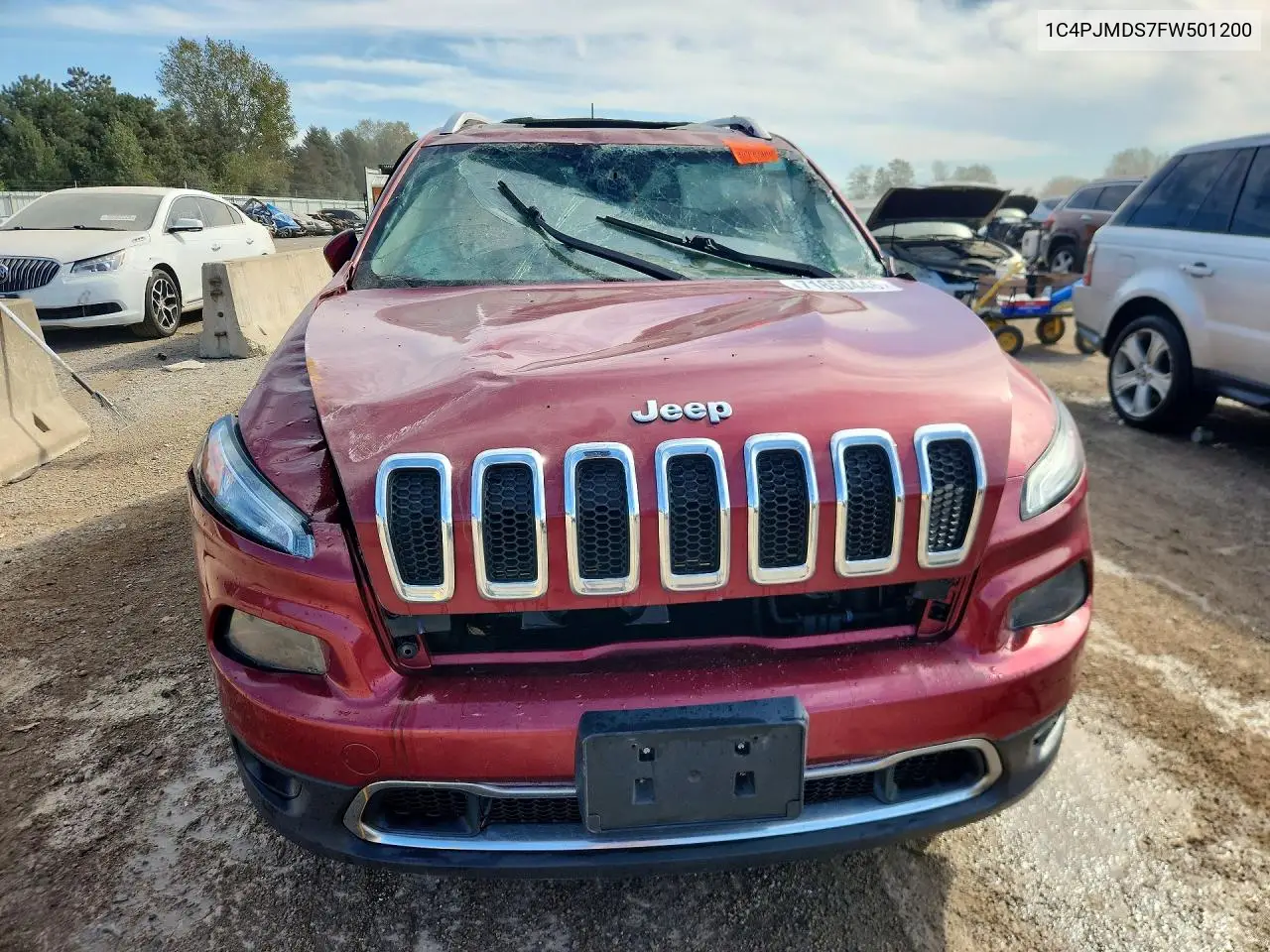 2015 JEEP CHEROKEE VIN 1C4PJMDS7FW501200 — фото 5