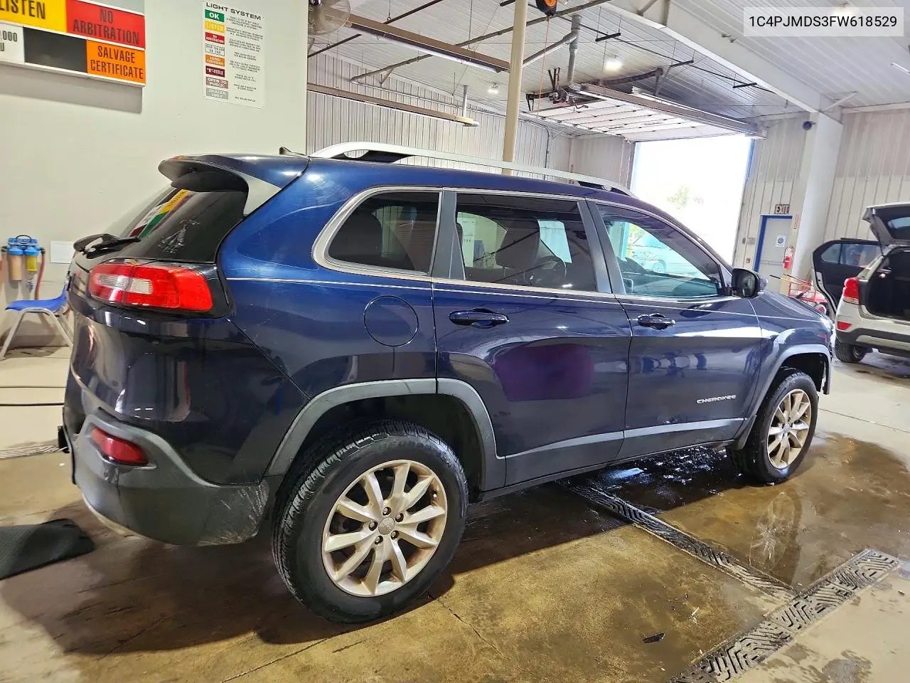 2015 JEEP CHEROKEE VIN 1C4PJMDS3FW618529 — фото 3