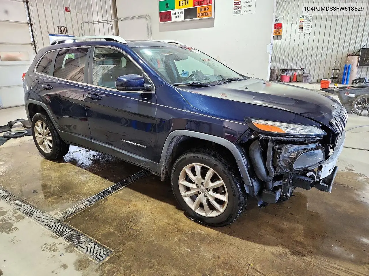 2015 JEEP CHEROKEE VIN 1C4PJMDS3FW618529 — фото 4