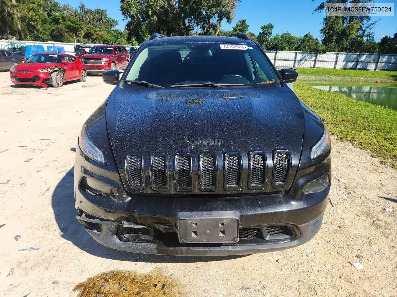 2015 JEEP CHEROKEE VIN 1C4PJMCS8FW750624 — фото 5
