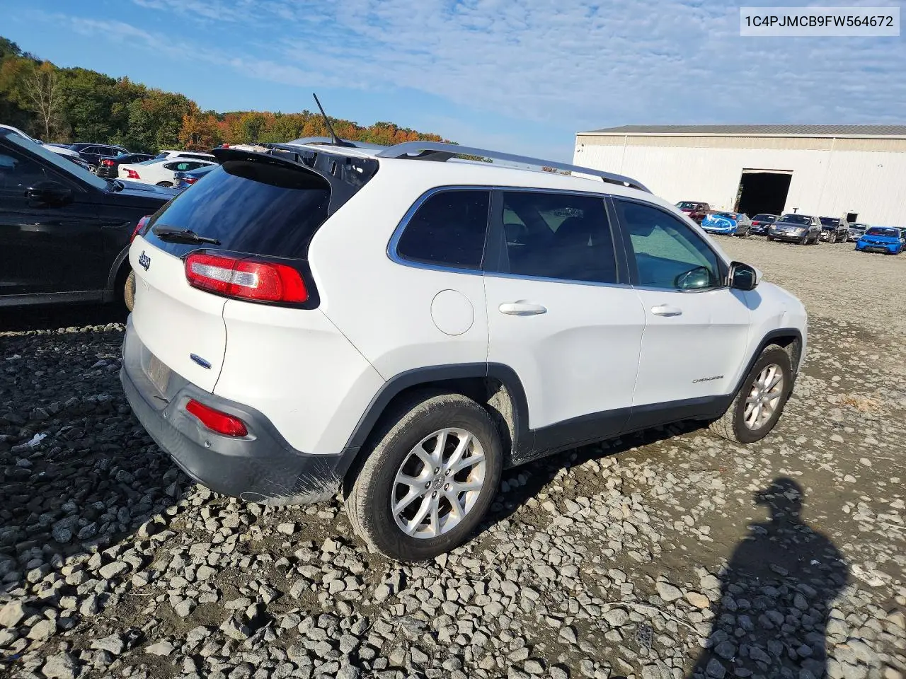 2015 JEEP CHEROKEE VIN 1C4PJMCB9FW564672 — фото 3