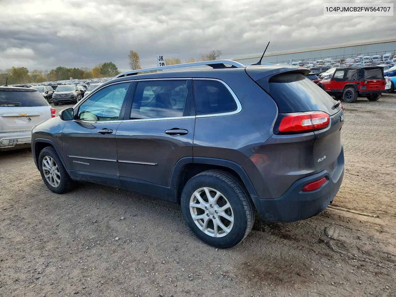 2015 JEEP CHEROKEE VIN 1C4PJMCB2FW564707 — фото 2