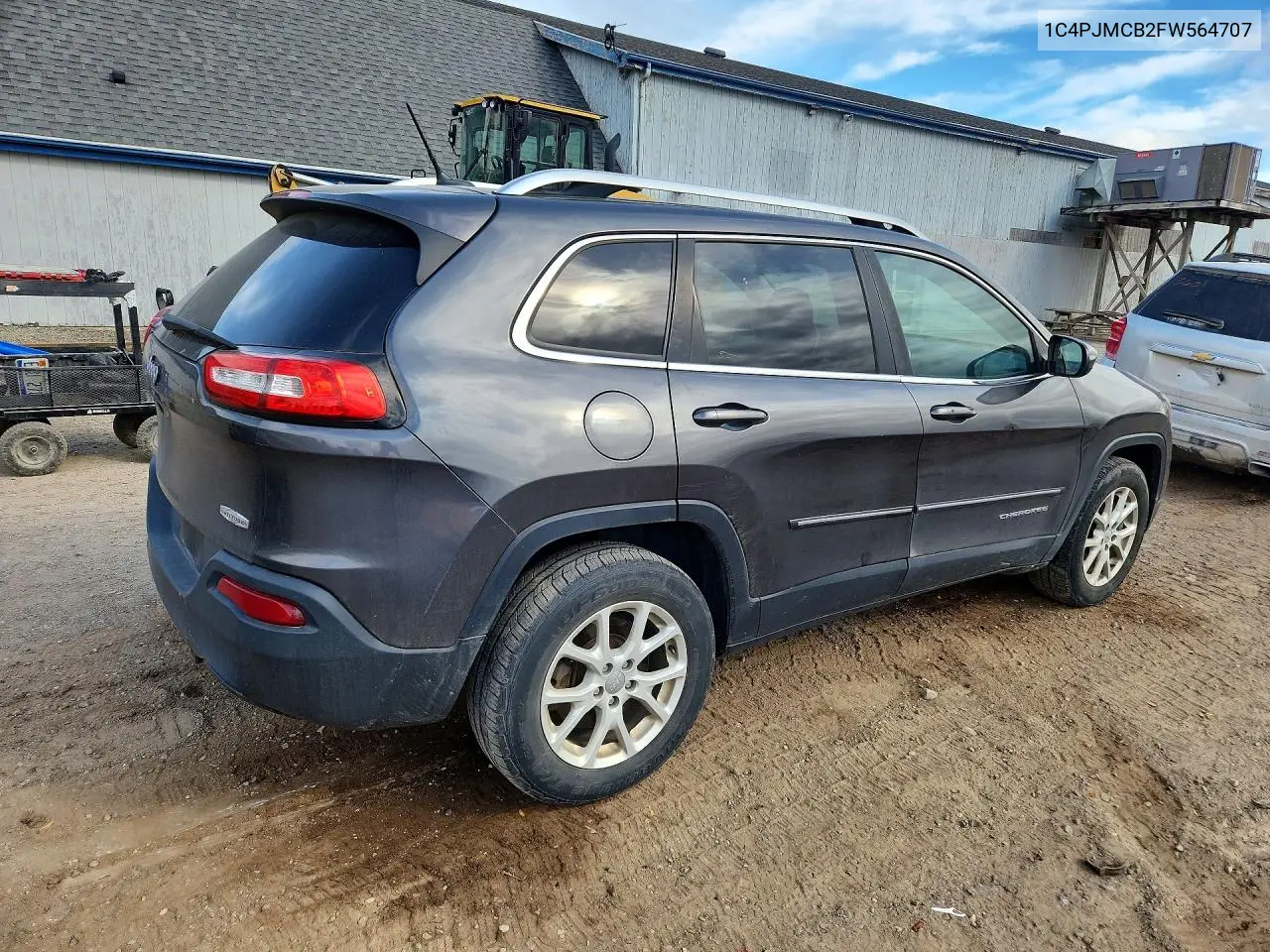 2015 JEEP CHEROKEE VIN 1C4PJMCB2FW564707 — фото 3