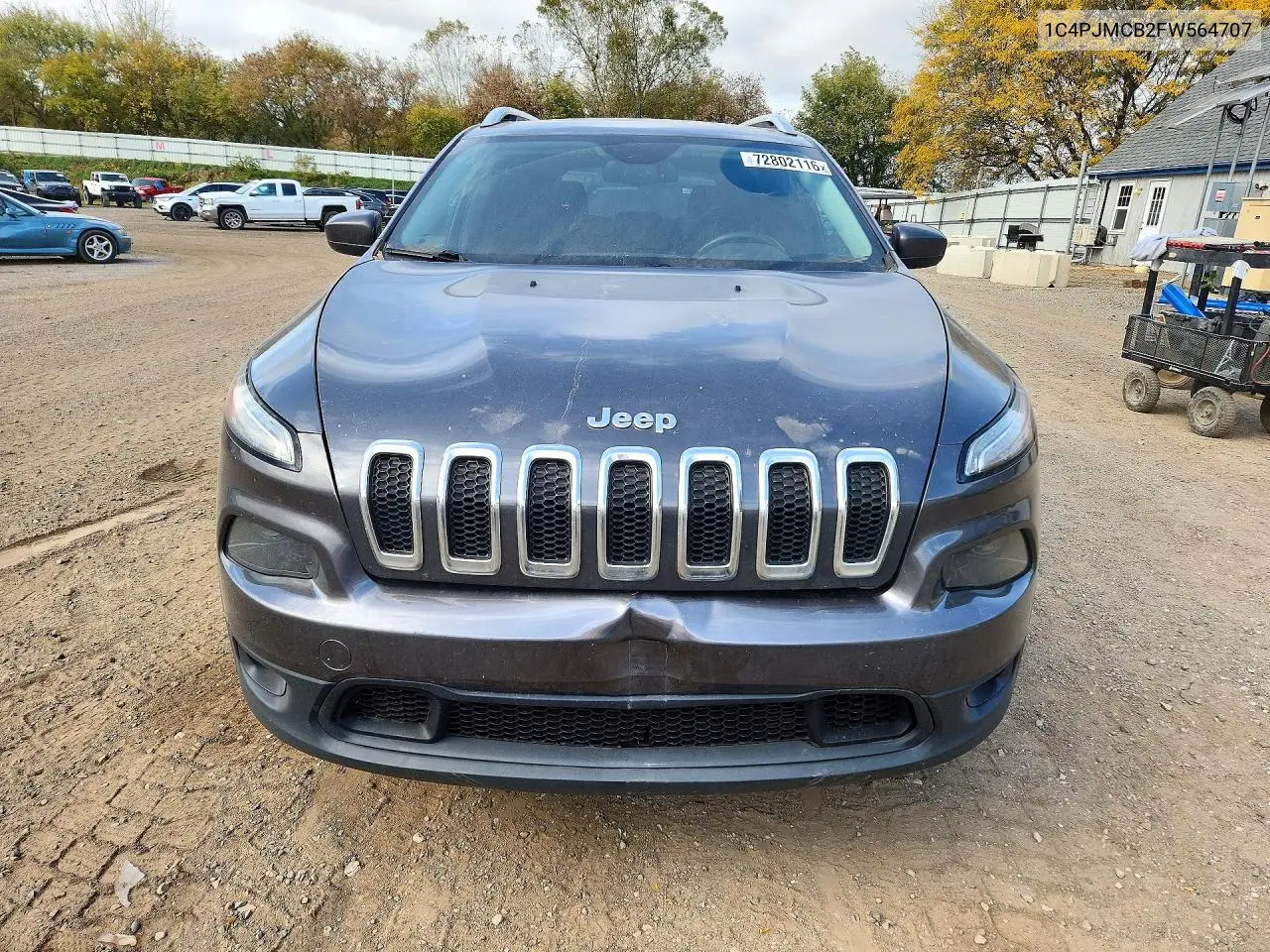 2015 JEEP CHEROKEE VIN 1C4PJMCB2FW564707 — фото 5