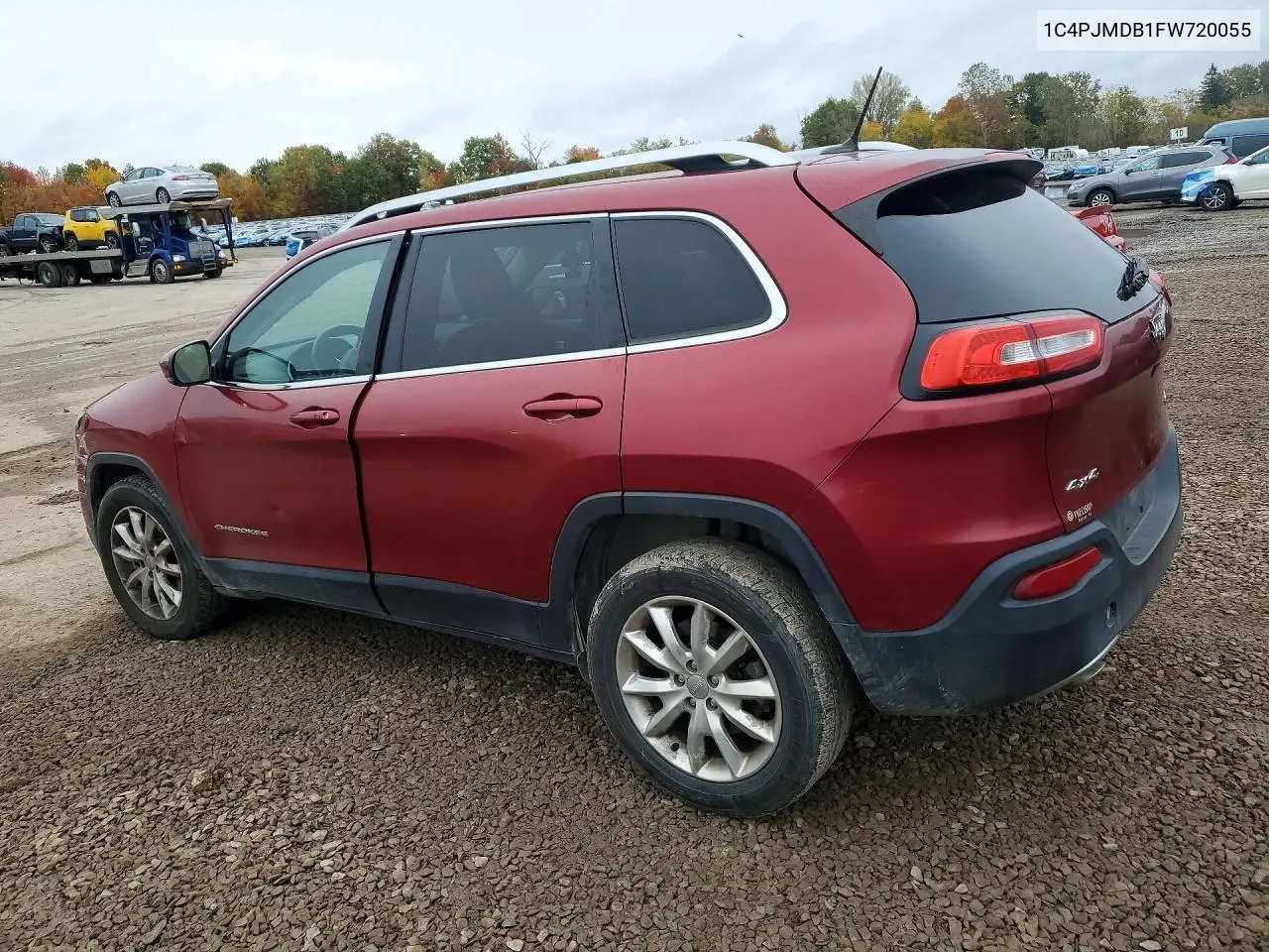2015 JEEP CHEROKEE VIN 1C4PJMDB1FW720055 — фото 2