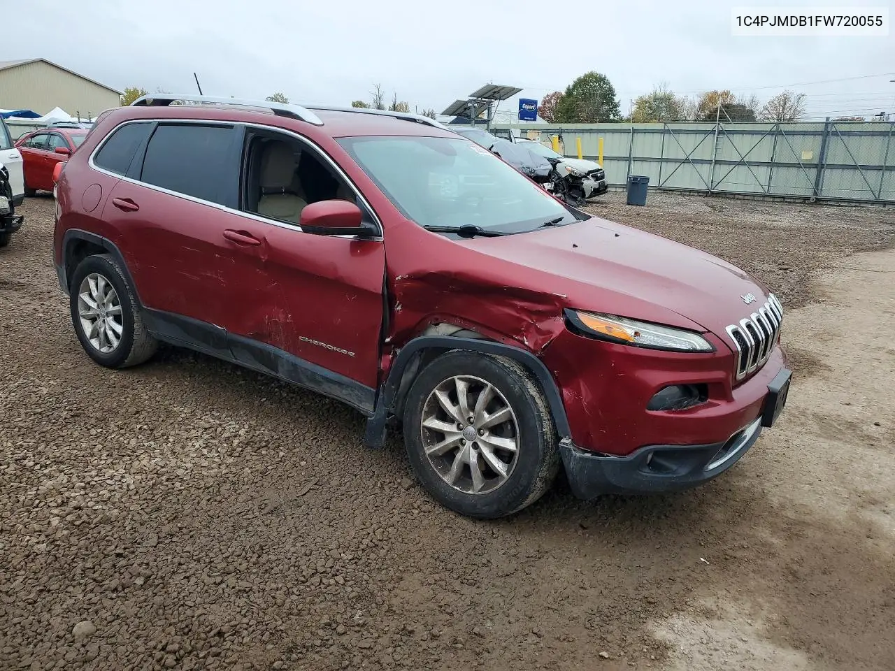 2015 JEEP CHEROKEE VIN 1C4PJMDB1FW720055 — фото 4