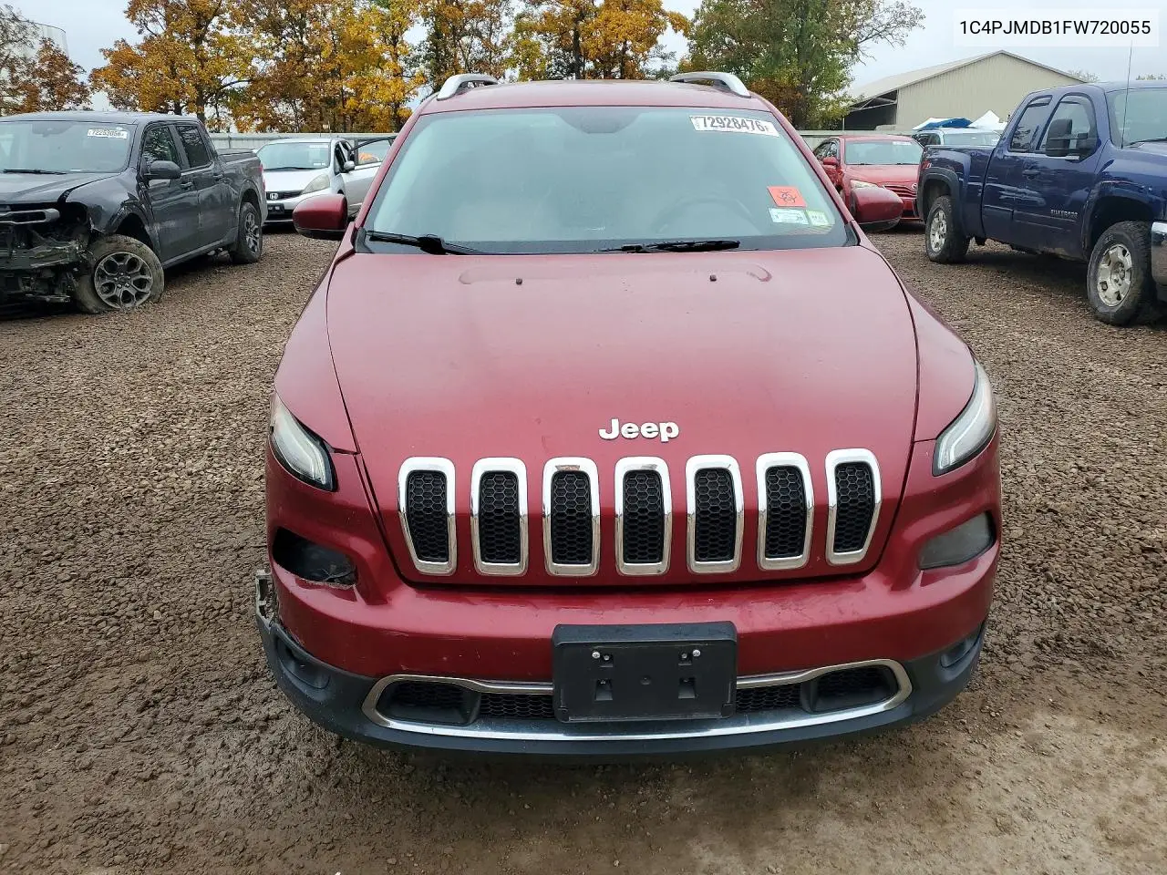 2015 JEEP CHEROKEE VIN 1C4PJMDB1FW720055 — фото 5