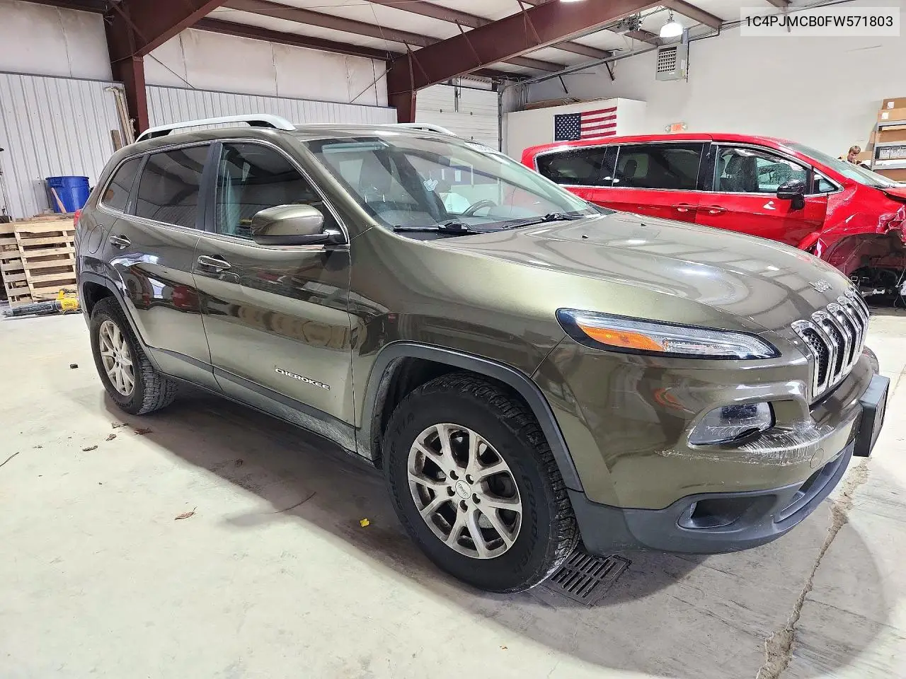 2015 JEEP CHEROKEE VIN 1C4PJMCB0FW571803 — фото 4