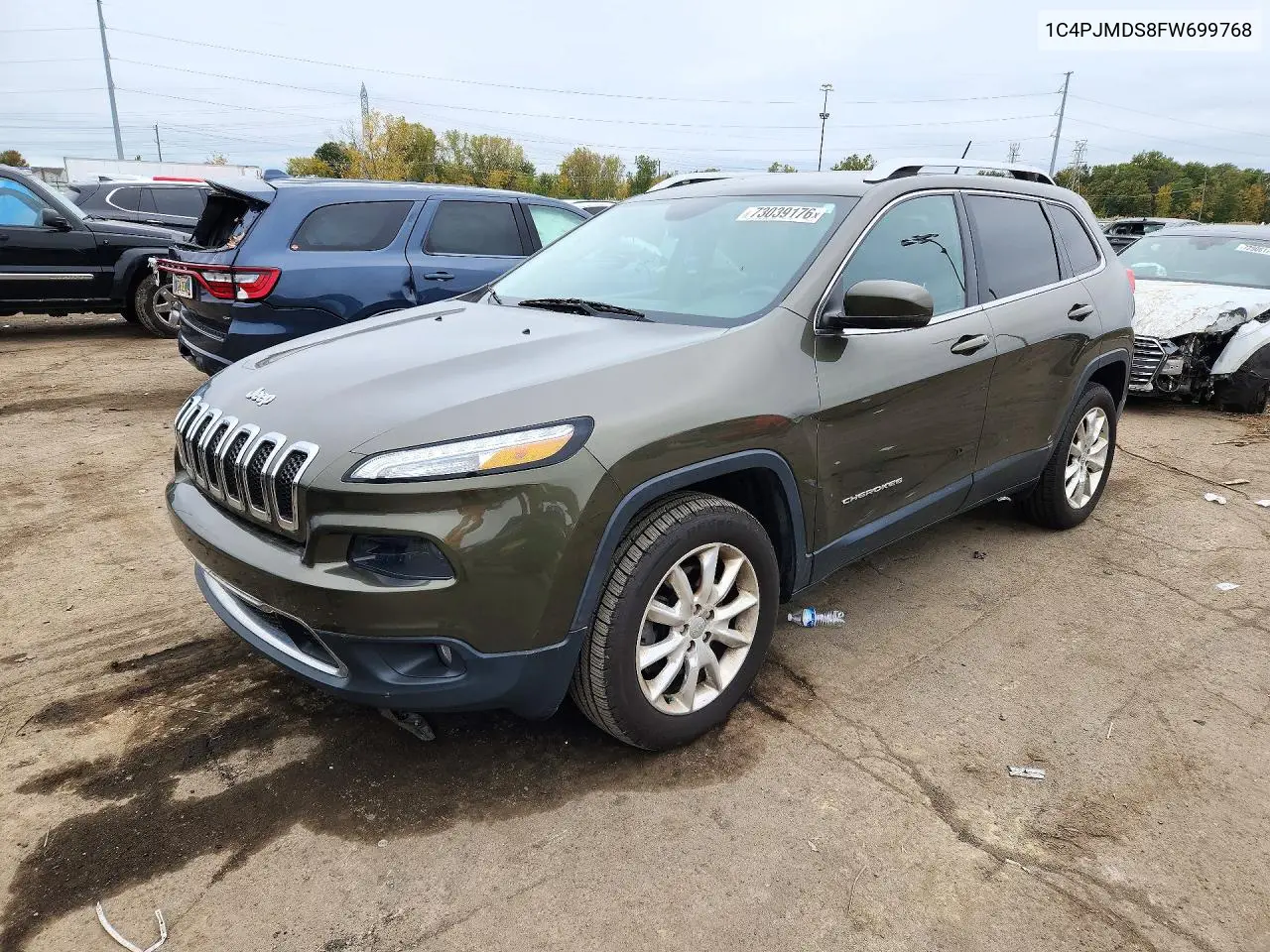 JEEP CHEROKEE 2015, VIN 1C4PJMDS8FW699768