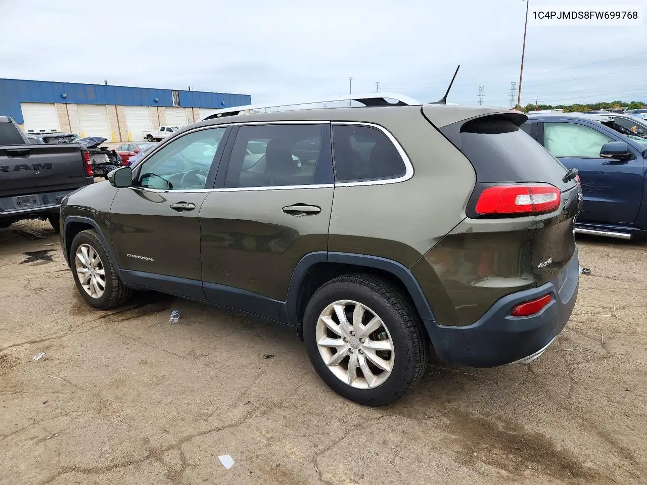 2015 JEEP CHEROKEE VIN 1C4PJMDS8FW699768 — фото 2