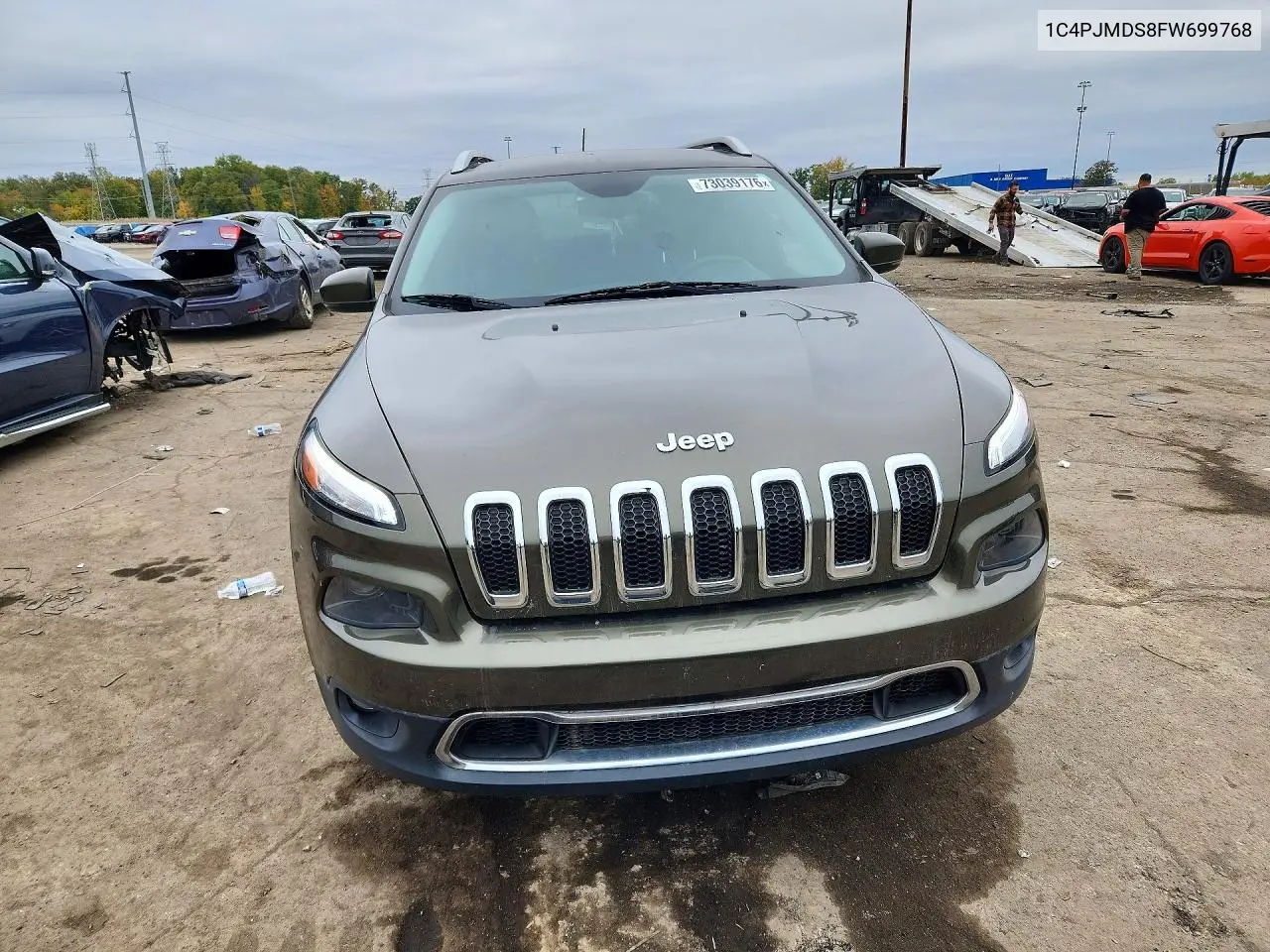 2015 JEEP CHEROKEE VIN 1C4PJMDS8FW699768 — фото 5