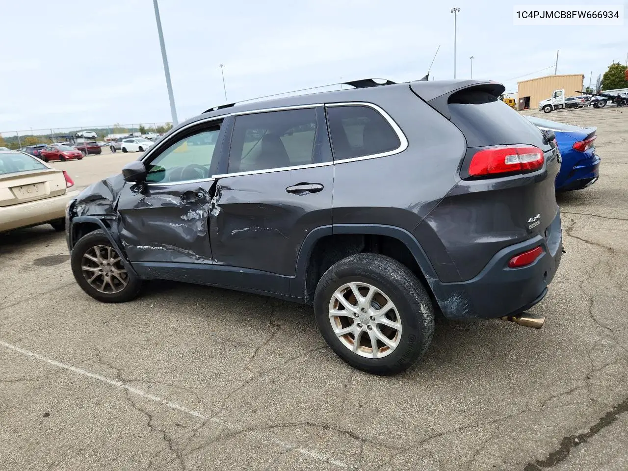 2015 JEEP CHEROKEE VIN 1C4PJMCB8FW666934 — фото 2