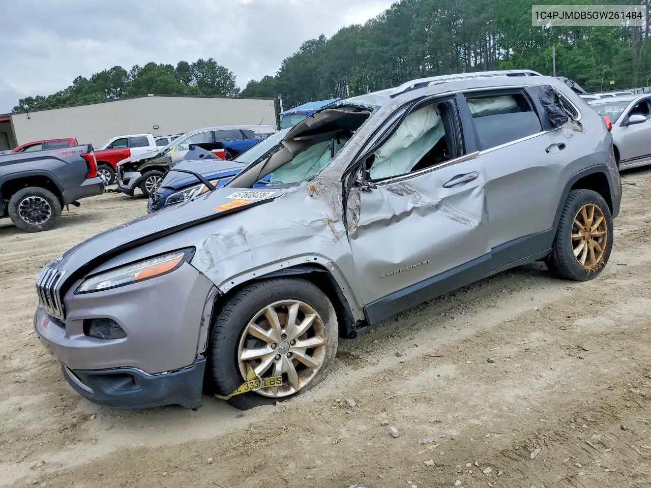 JEEP CHEROKEE 2016, VIN 1C4PJMDB5GW261484