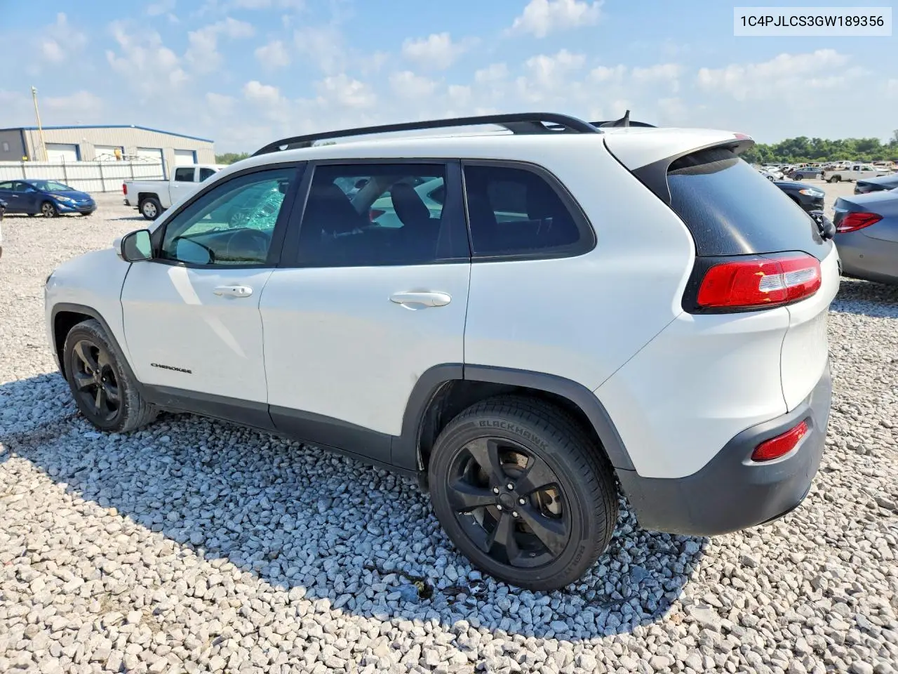 2016 JEEP CHEROKEE VIN 1C4PJLCS3GW189356 — фото 2