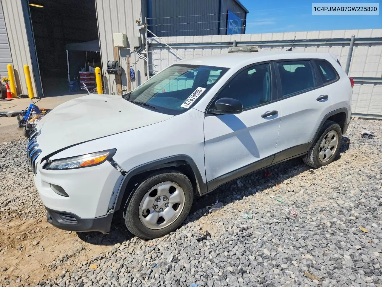 JEEP CHEROKEE 2016, VIN 1C4PJMAB7GW225820