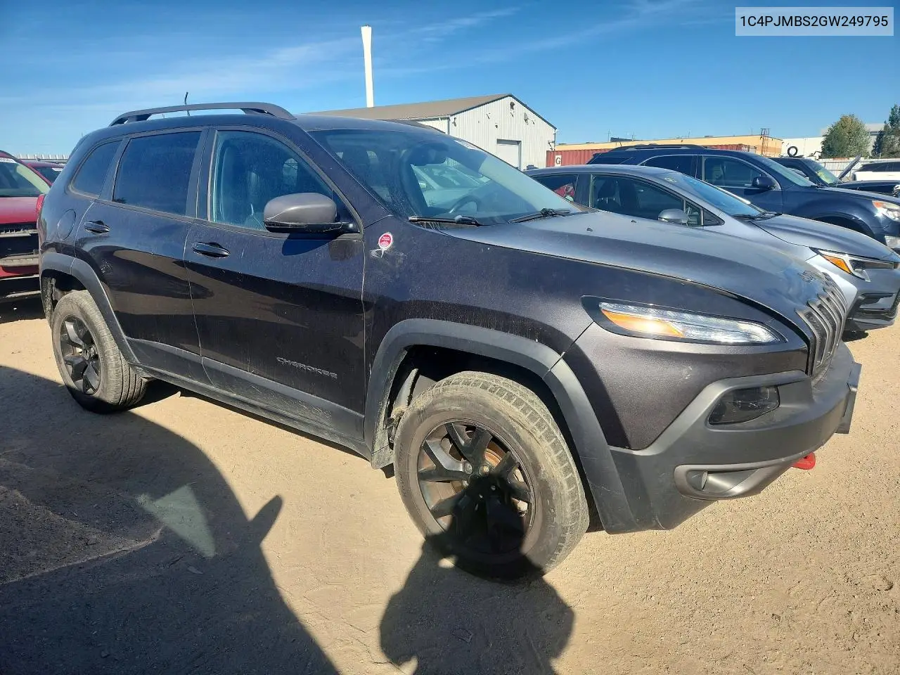 2016 JEEP CHEROKEE VIN 1C4PJMBS2GW249795 — фото 4