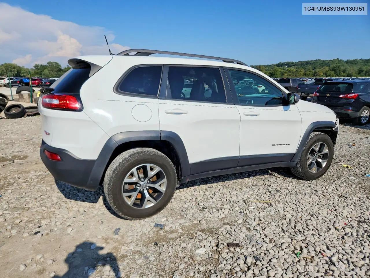 2016 JEEP CHEROKEE VIN 1C4PJMBS9GW130951 — фото 3