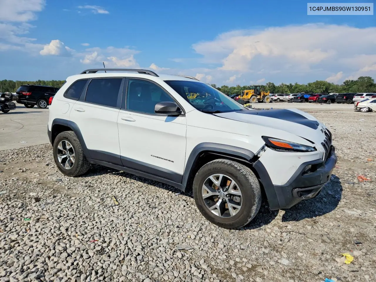 2016 JEEP CHEROKEE VIN 1C4PJMBS9GW130951 — фото 4